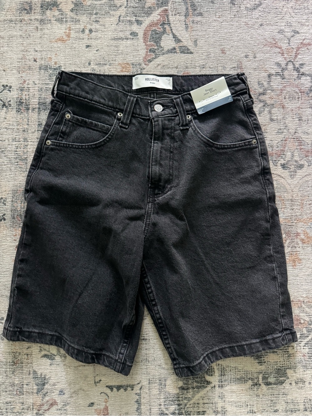 Hollister Women’s Black Denim Jean Shorts NWT